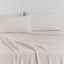 Sheridan 500 TC Cotton Sateen Plain Dyed Emperor Fitted Sheet Chalk