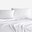 Sheridan 1000 TC Cotton Sateen Plain Dyed Super King Flat Sheet Snow