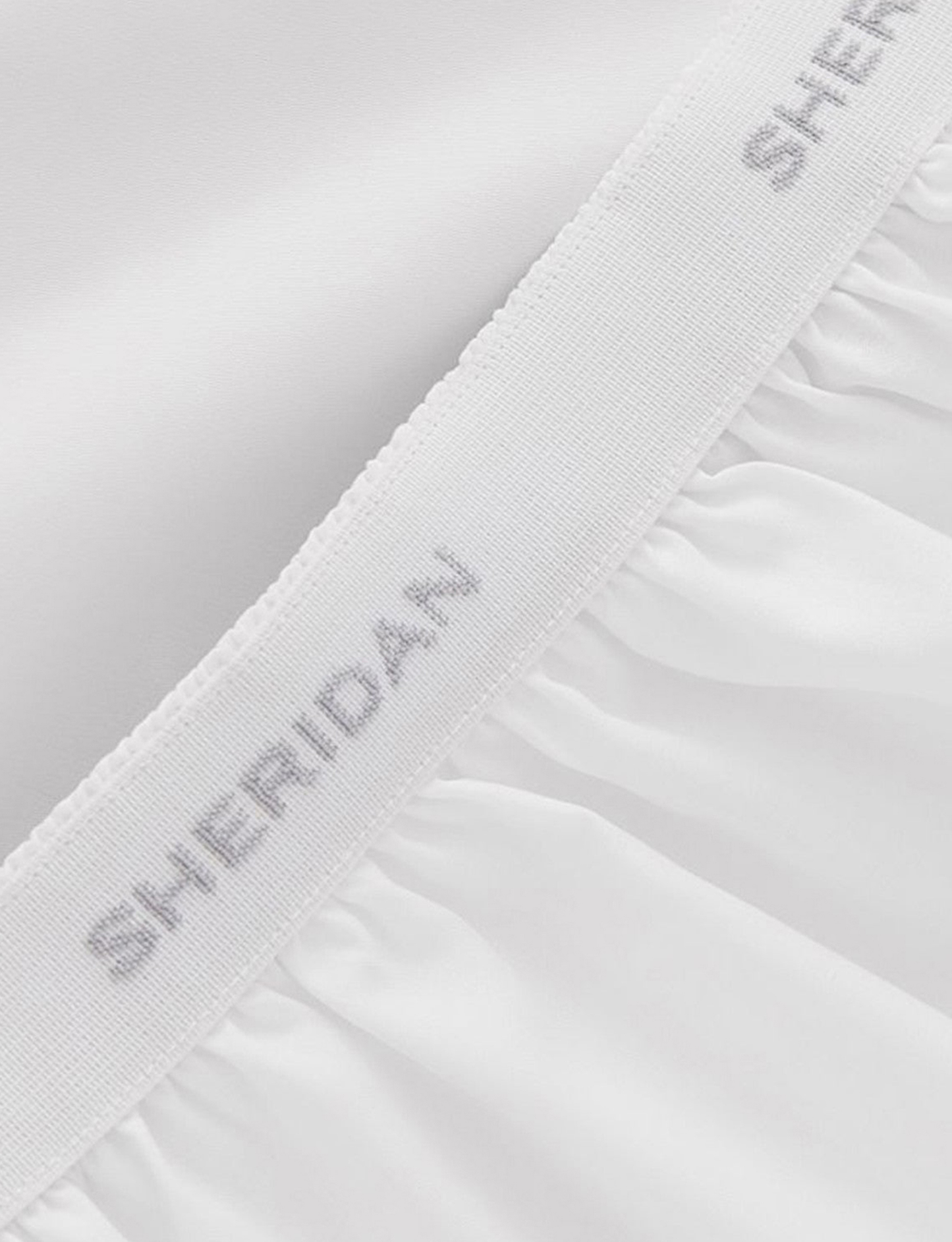 Sheridan 1000 TC Cotton Sateen Plain Dyed Standard Pillowcases Pair Snow