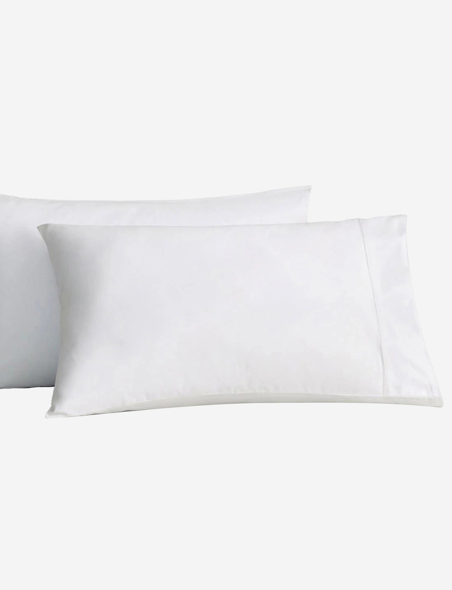 Sheridan 1000 TC Cotton Sateen Plain Dyed Oxford Square Pillowcase Each Snow