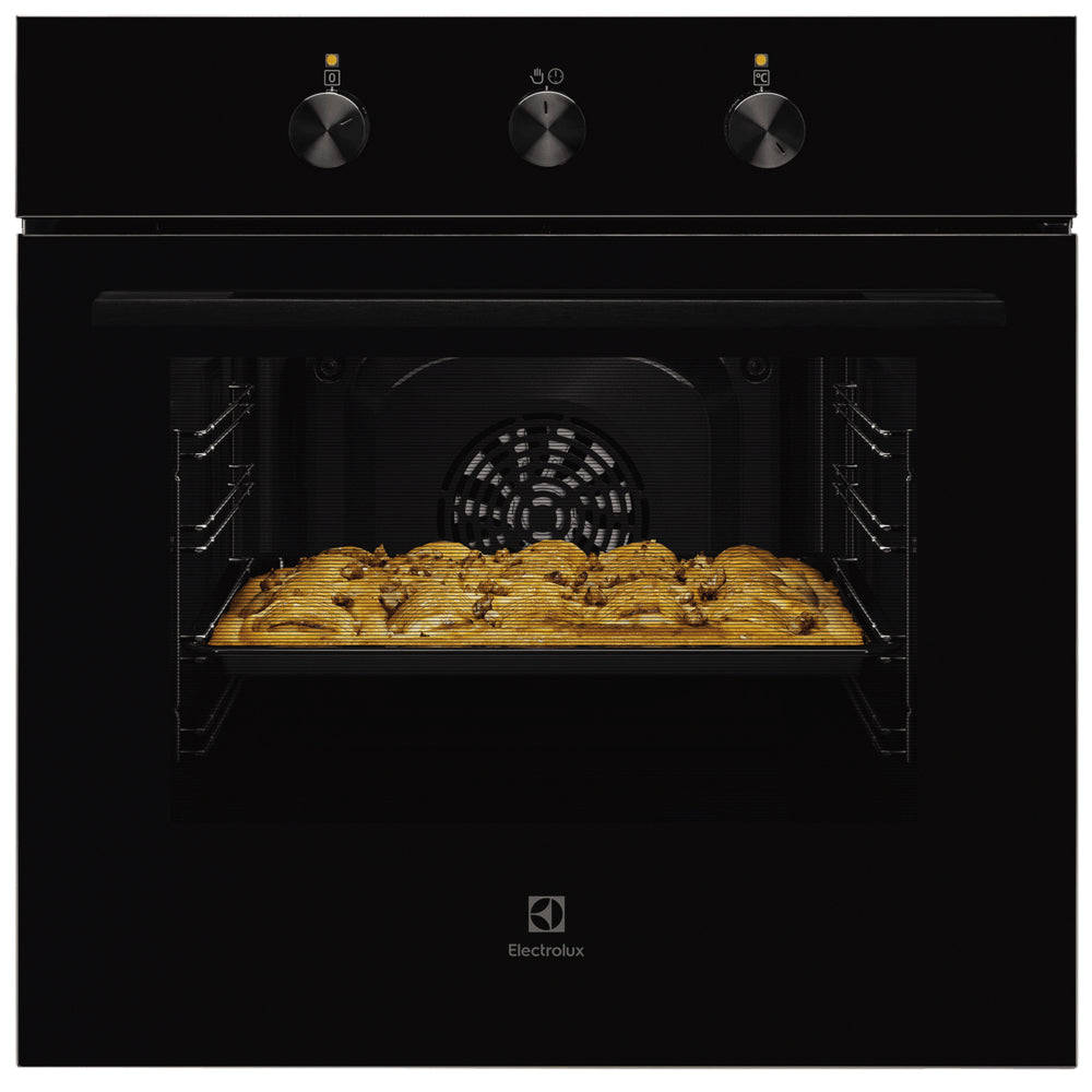 Electrolux 60cm Built In Single Gas Oven with 65L Capacity, SurroundCook, AquaClean and Timer