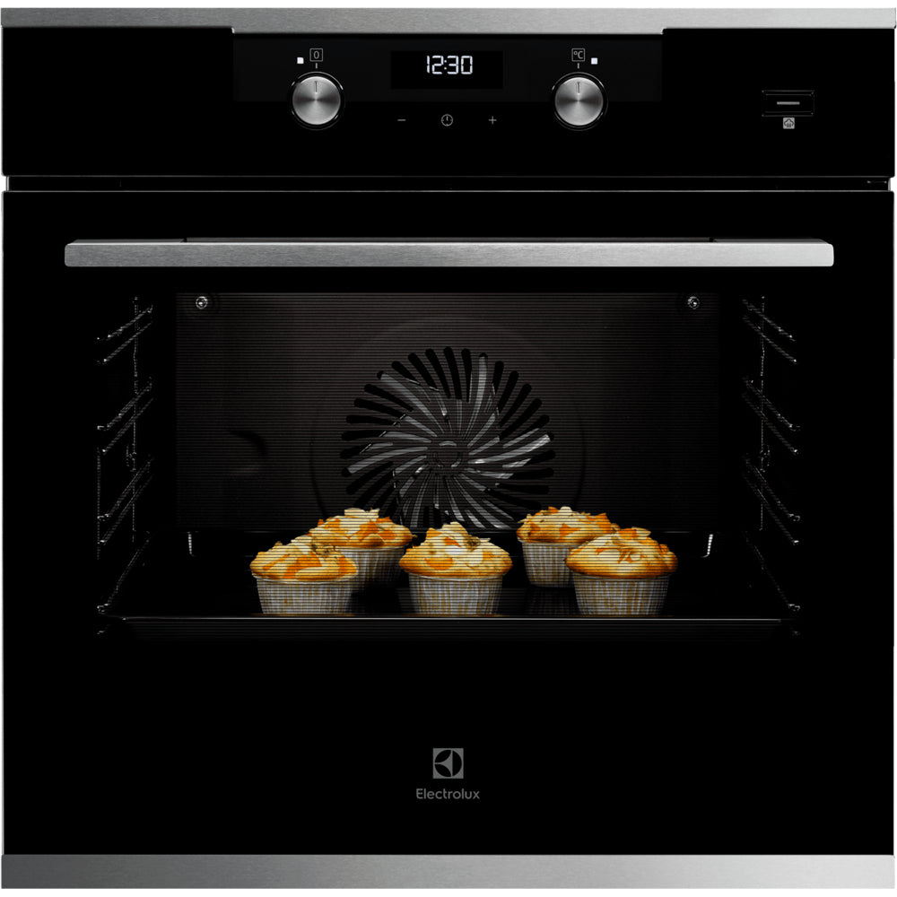 Electrolux 60cm Built In Multi Function Oven with 71L Capacity, Steam Function, and LED Display