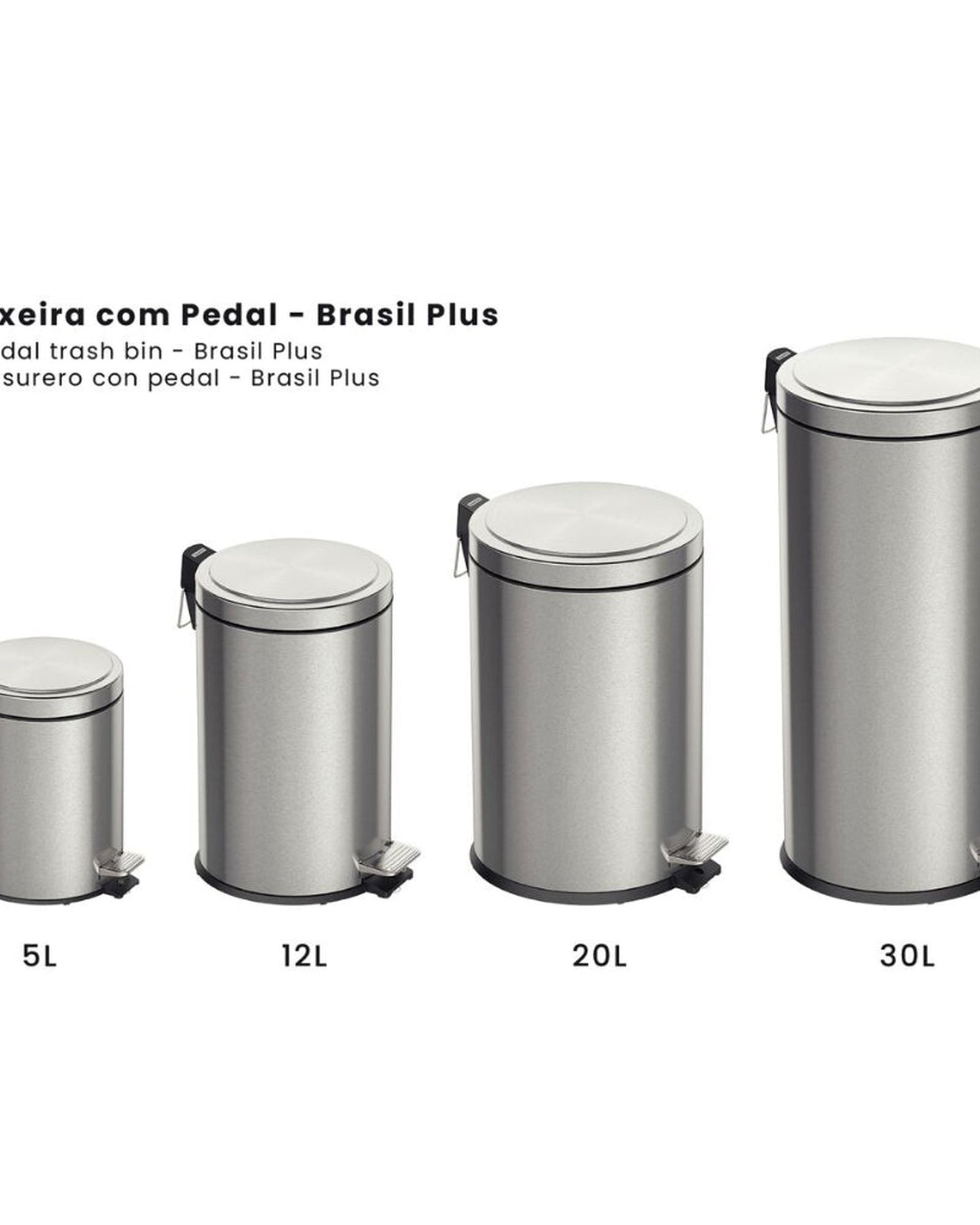 Tramontina Pedal Trash Bin 30L
