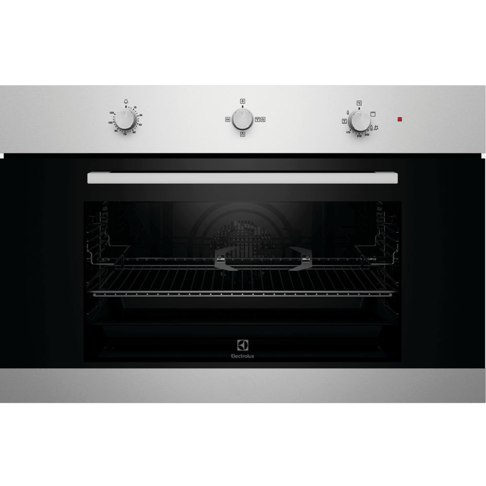 Electrolux 90cm Built In Single Gas Oven with Large 88L Capacity and Rotisserie Turnspit