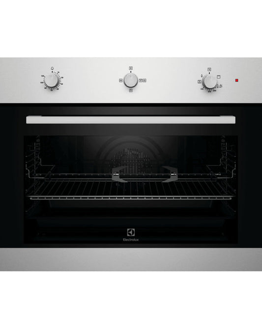 Electrolux Built-In Single Gas Oven with 88L Large Capacity and Rotisserie Turnspit 90cm