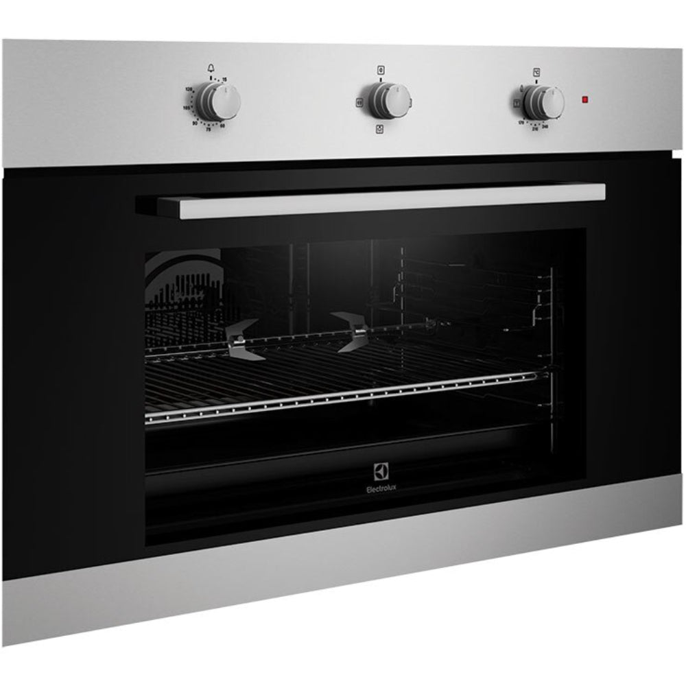 Electrolux Built-In Single Gas Oven with 88L Large Capacity and Rotisserie Turnspit 90cm
