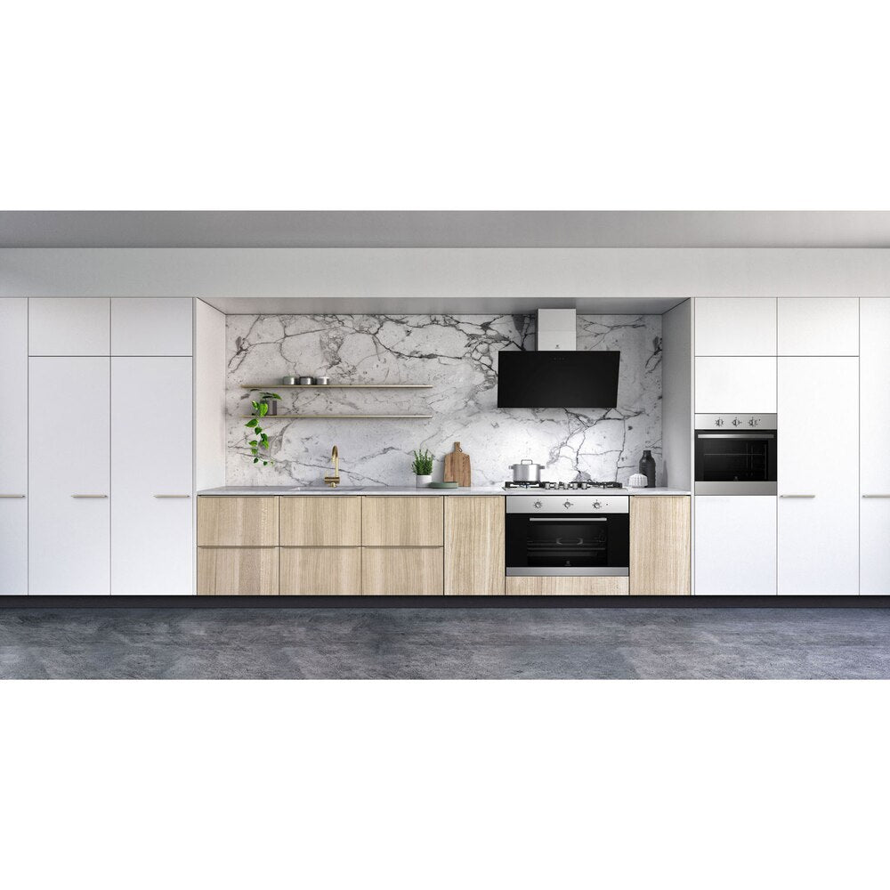Electrolux Built-In Single Gas Oven with 88L Large Capacity and Rotisserie Turnspit 90cm