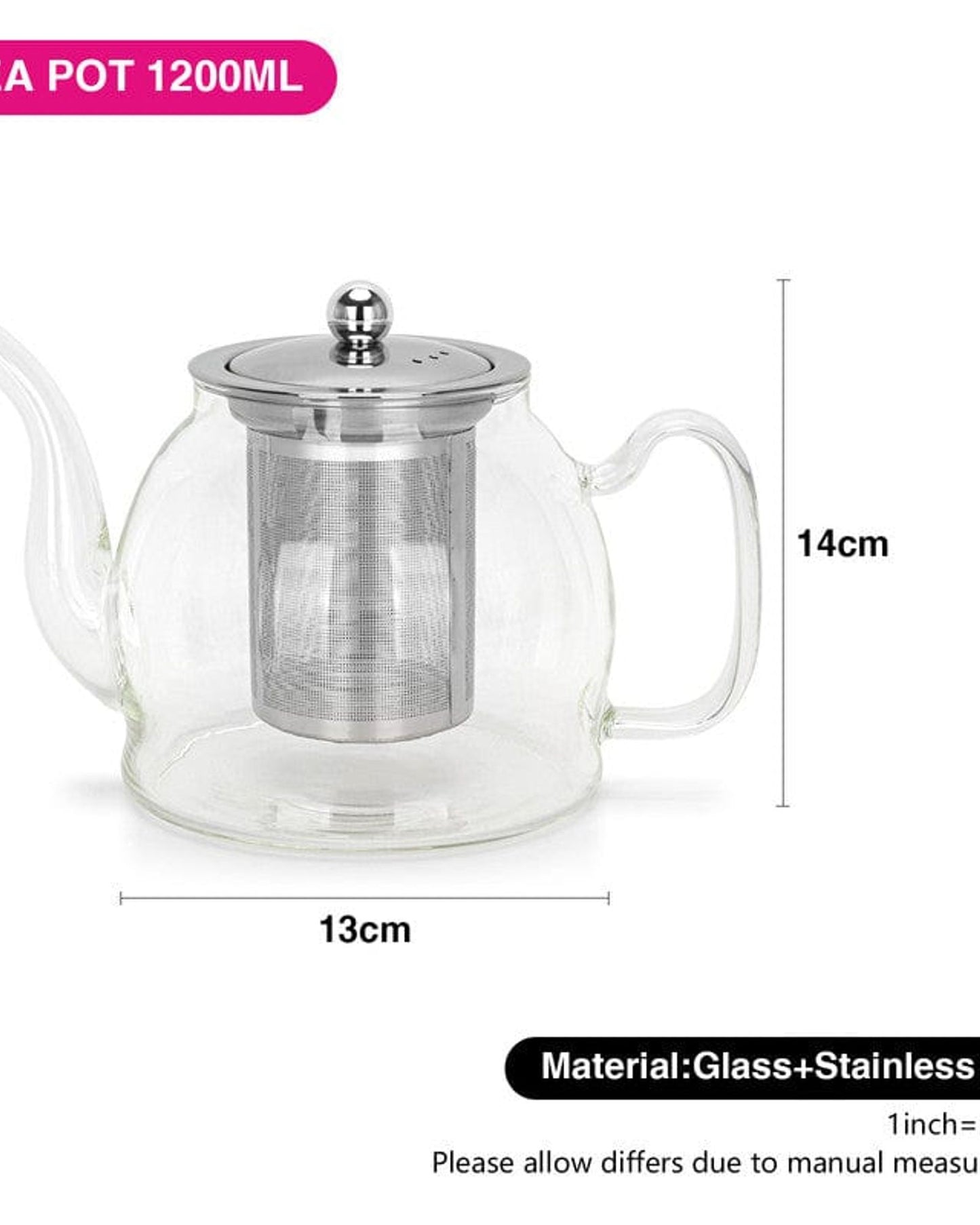 Fissman Tea Pot Filter 1000ml