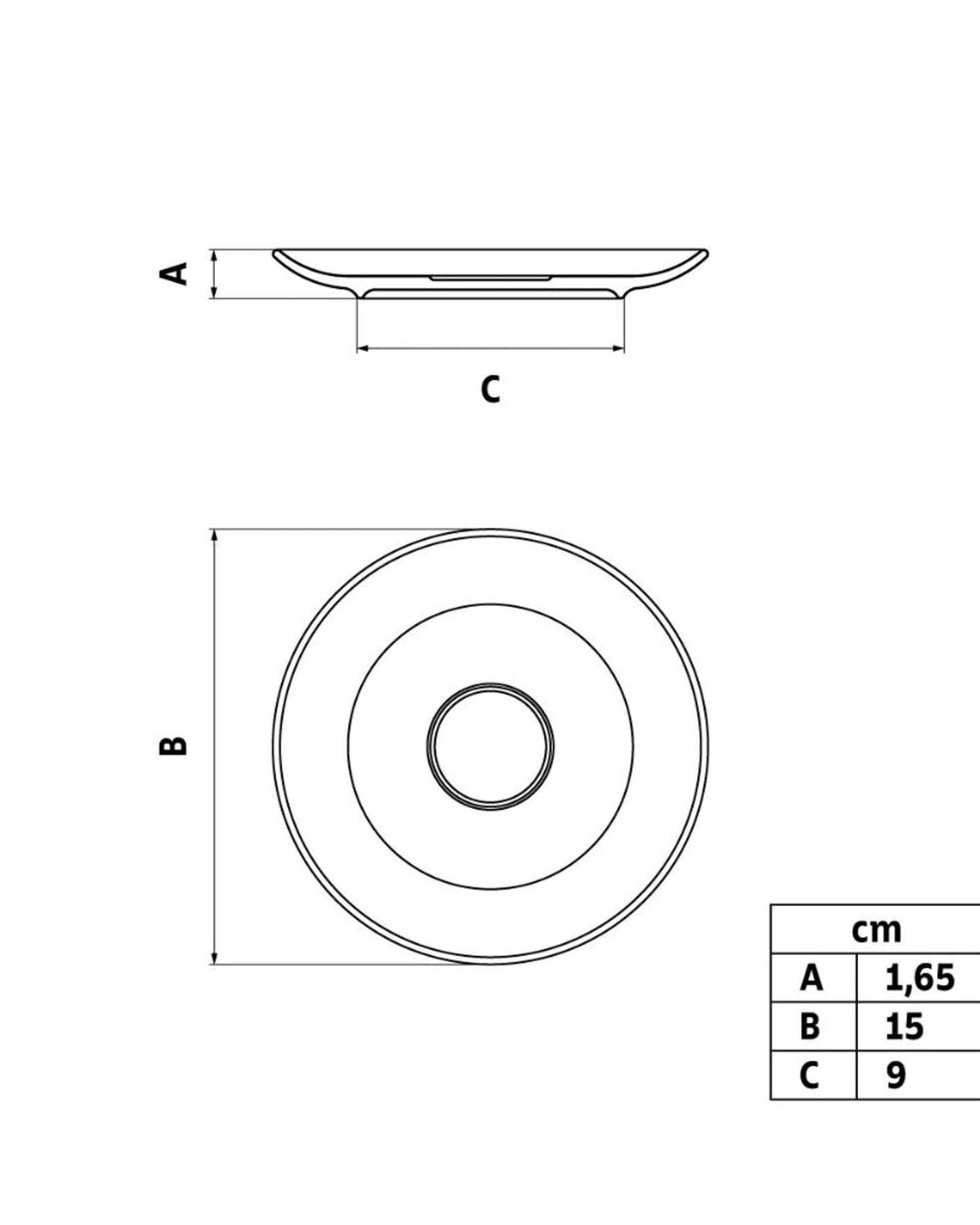 Tramontina Maria Augusta Porcelain Tea Saucer
