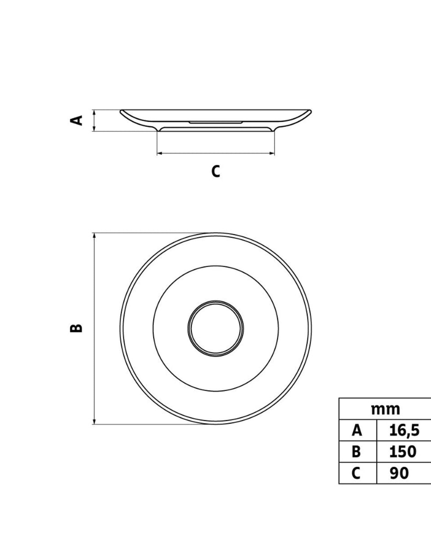 Tramontina Maria Augusta Porcelain Tea Saucer