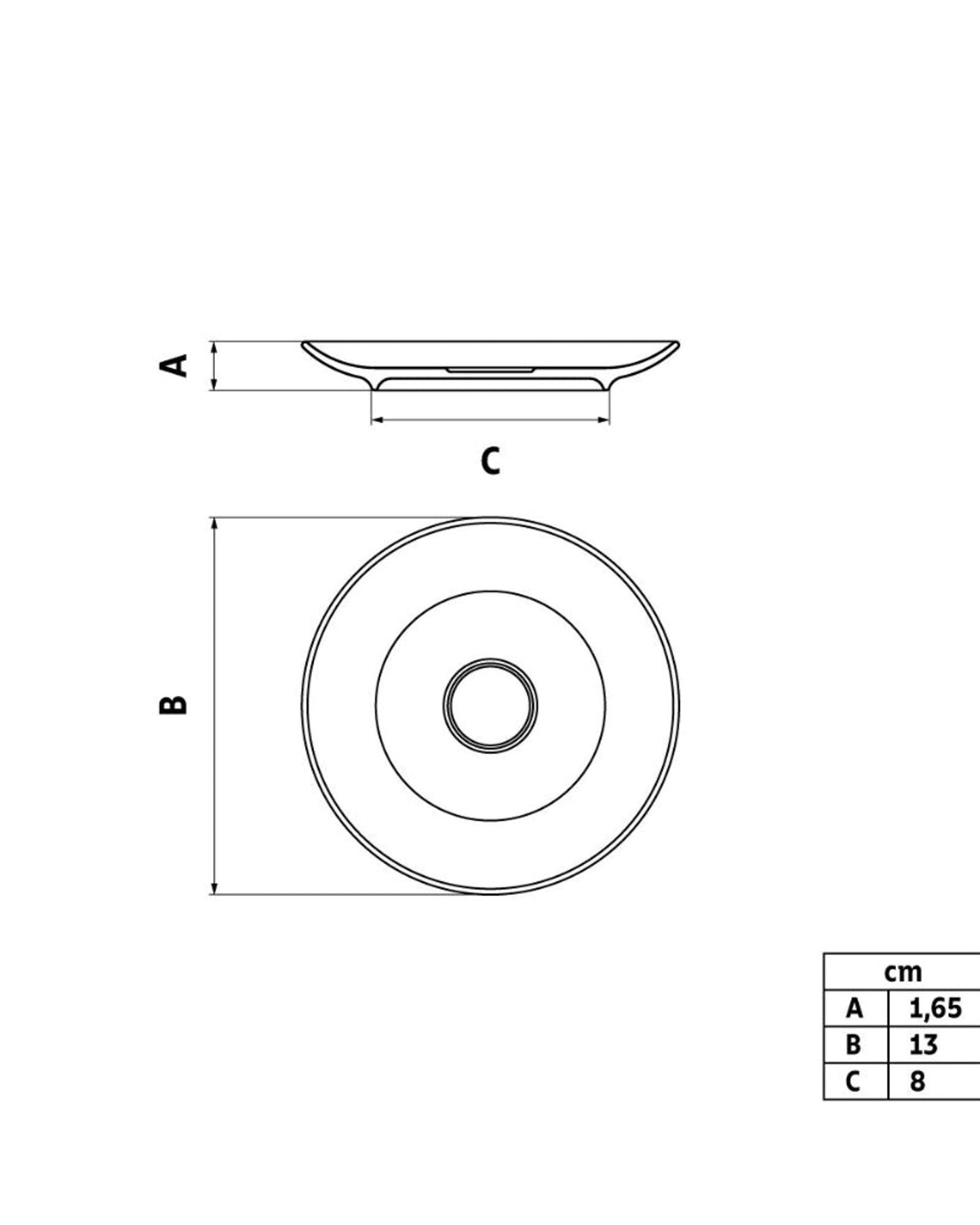 Tramontina Maria Augusta Porcelain Coffee Saucer