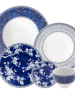 Tramontina Brazil  Umeko 20 Pieces Decorated Porcelain Dinner Set