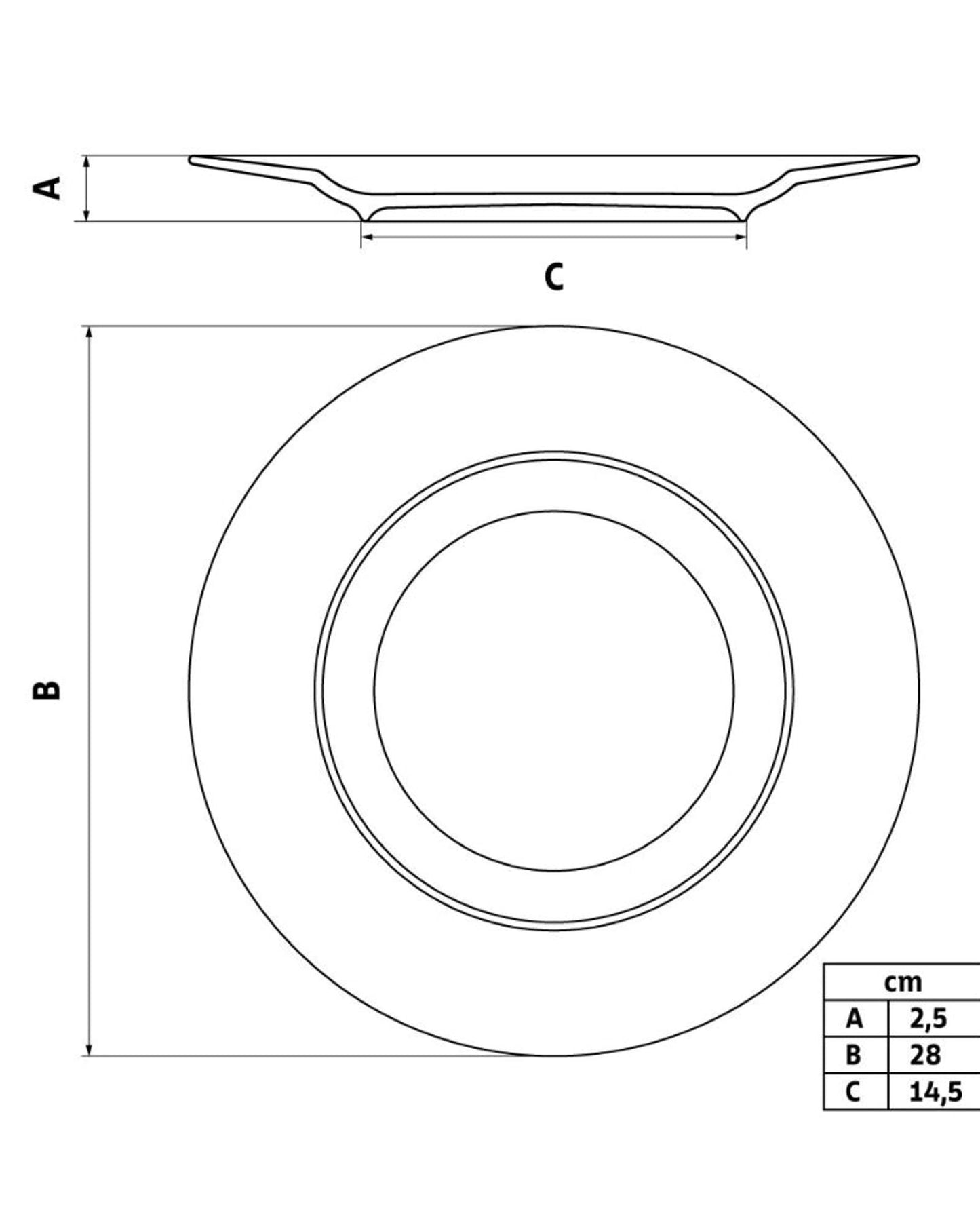 Tramontina Gabrielle Dinner Plate 28cm