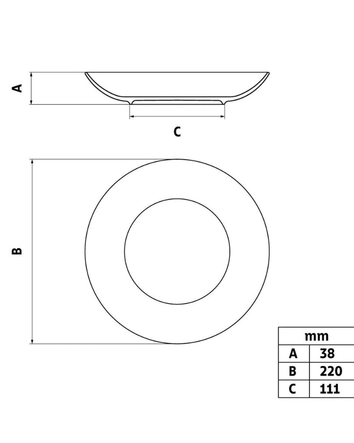 Tramontina Valentina Soup Plate 22cm