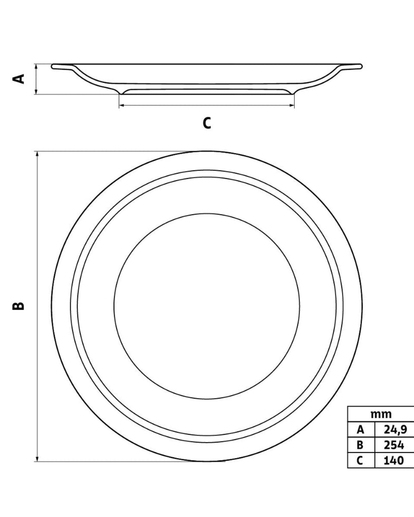 Tramontina Paola Dinner Plate 25.4cm