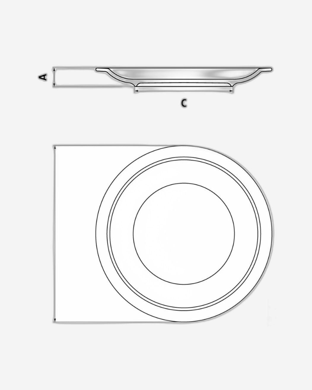 Tramontina Paola 21 cm Porcelain Dessert Plate