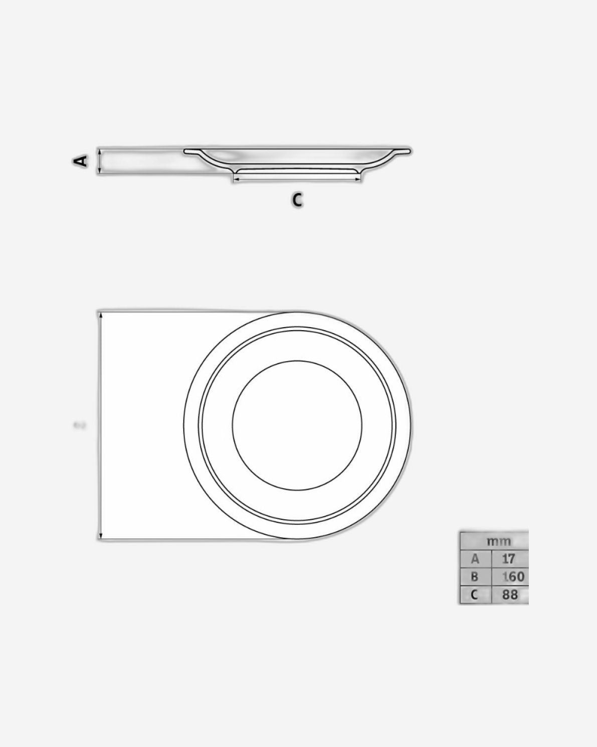 Tramontina Paola 16 cm Porcelain Bread Plate