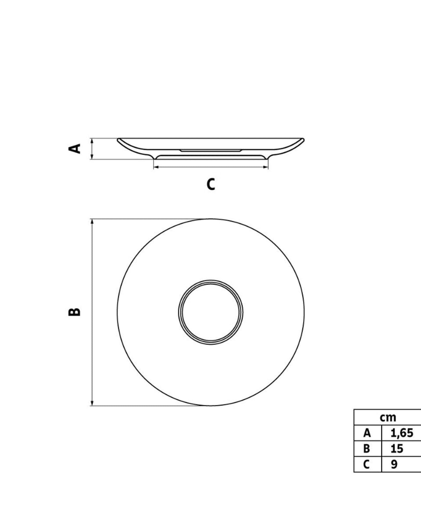 Tramontina Paola Porcelain Cappuccino Saucer