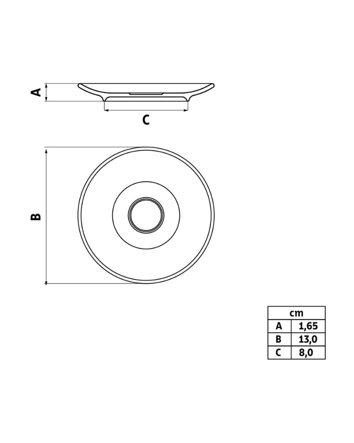 Tramontina Paola Porcelain Espresso Saucer
