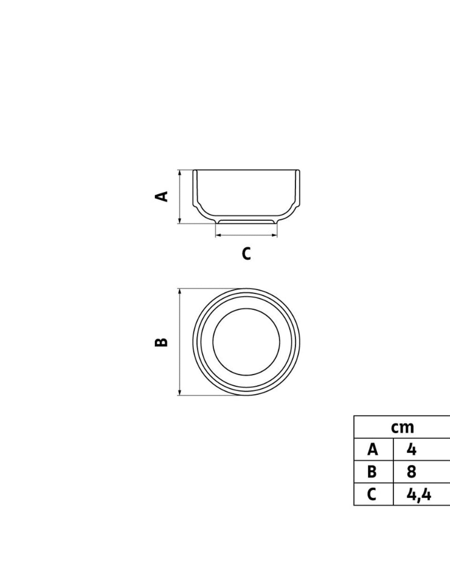 Tramontina Paola Porcelain Stackable Bowl 8 cm