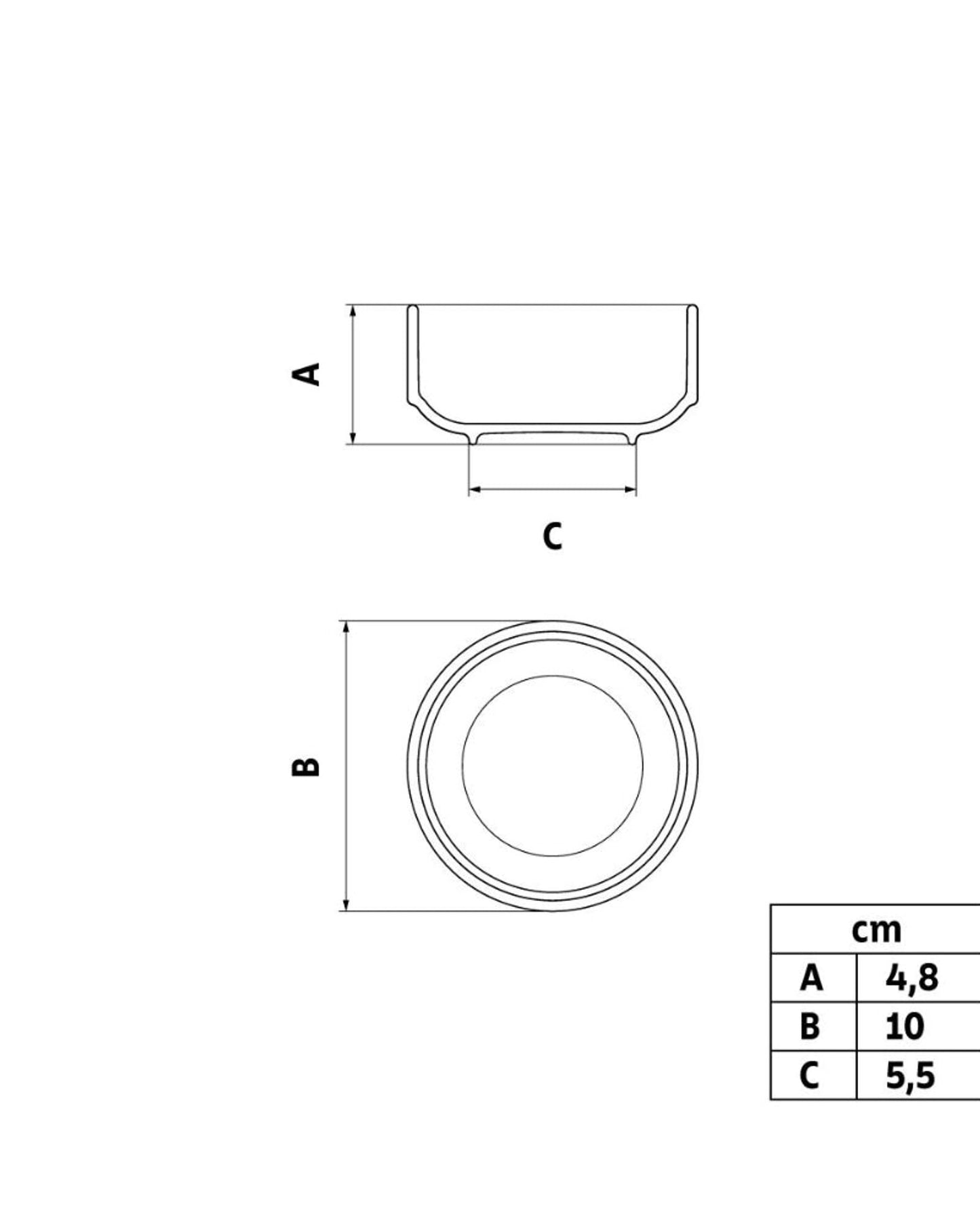 Tramontina Paola Porcelain Stackable Bowl 10 cm