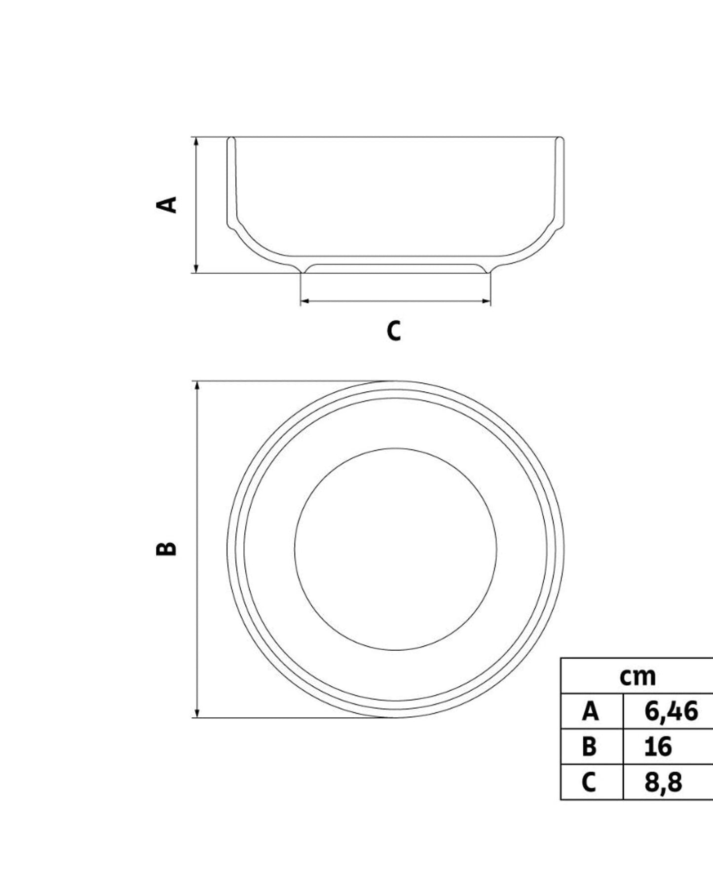 Tramontina Paola Porcelain Stackable Bowl 16 cm