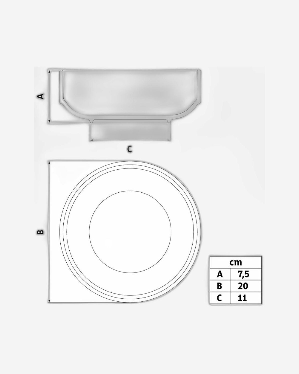 Tramontina Paola Porcelain Stackable Bowl, 20 cm