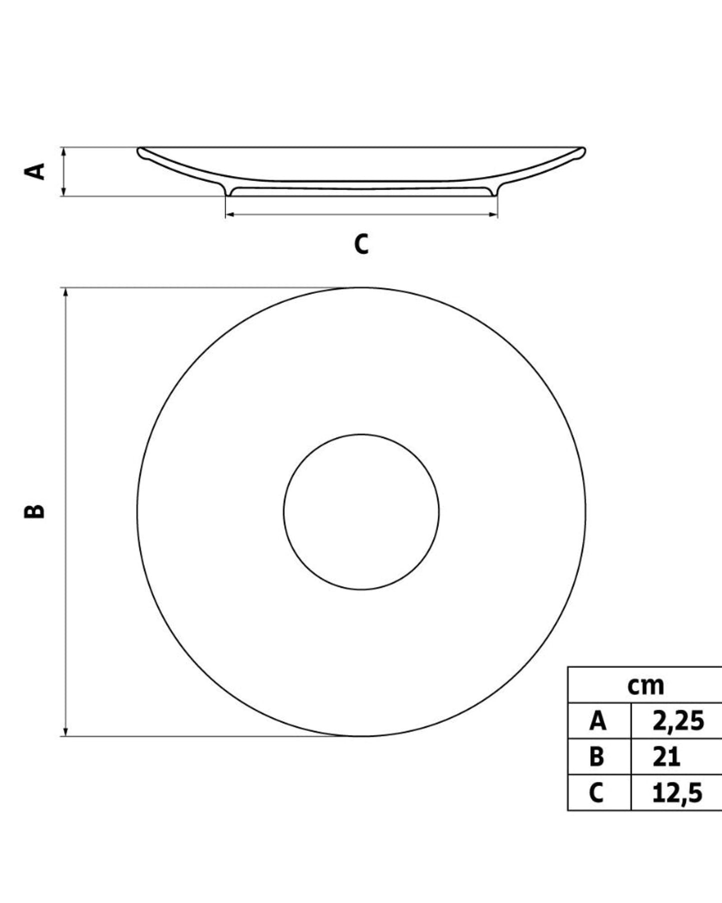 Tramontina Bárbara 21 cm Porcelain Dessert Plate
