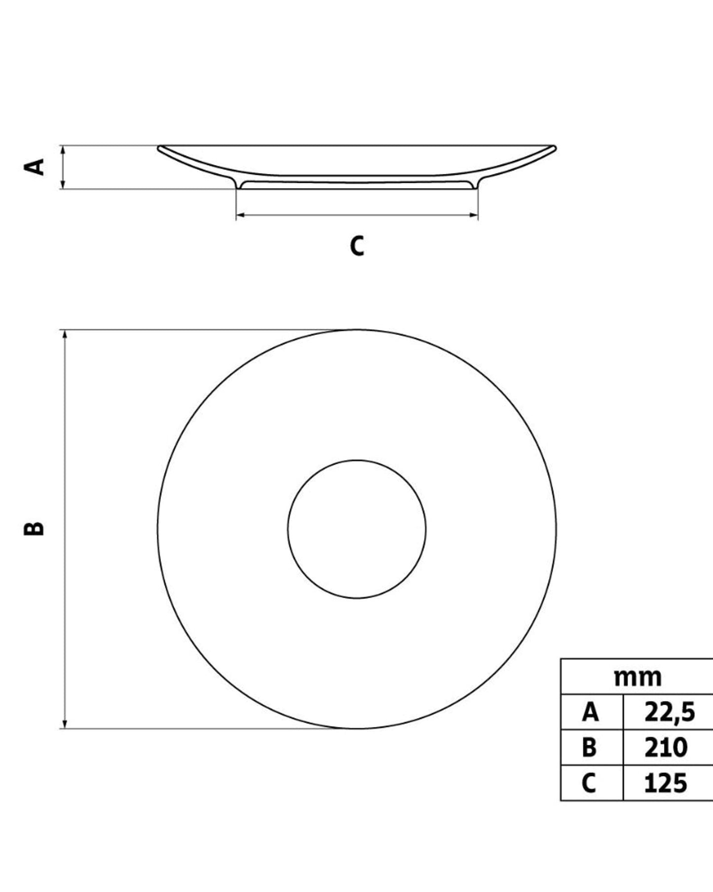 Tramontina Bárbara 21 cm Porcelain Dessert Plate