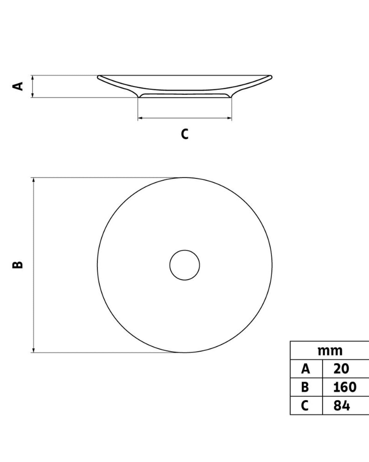 Tramontina Bárbara 16 cm Porcelain Bread Plate