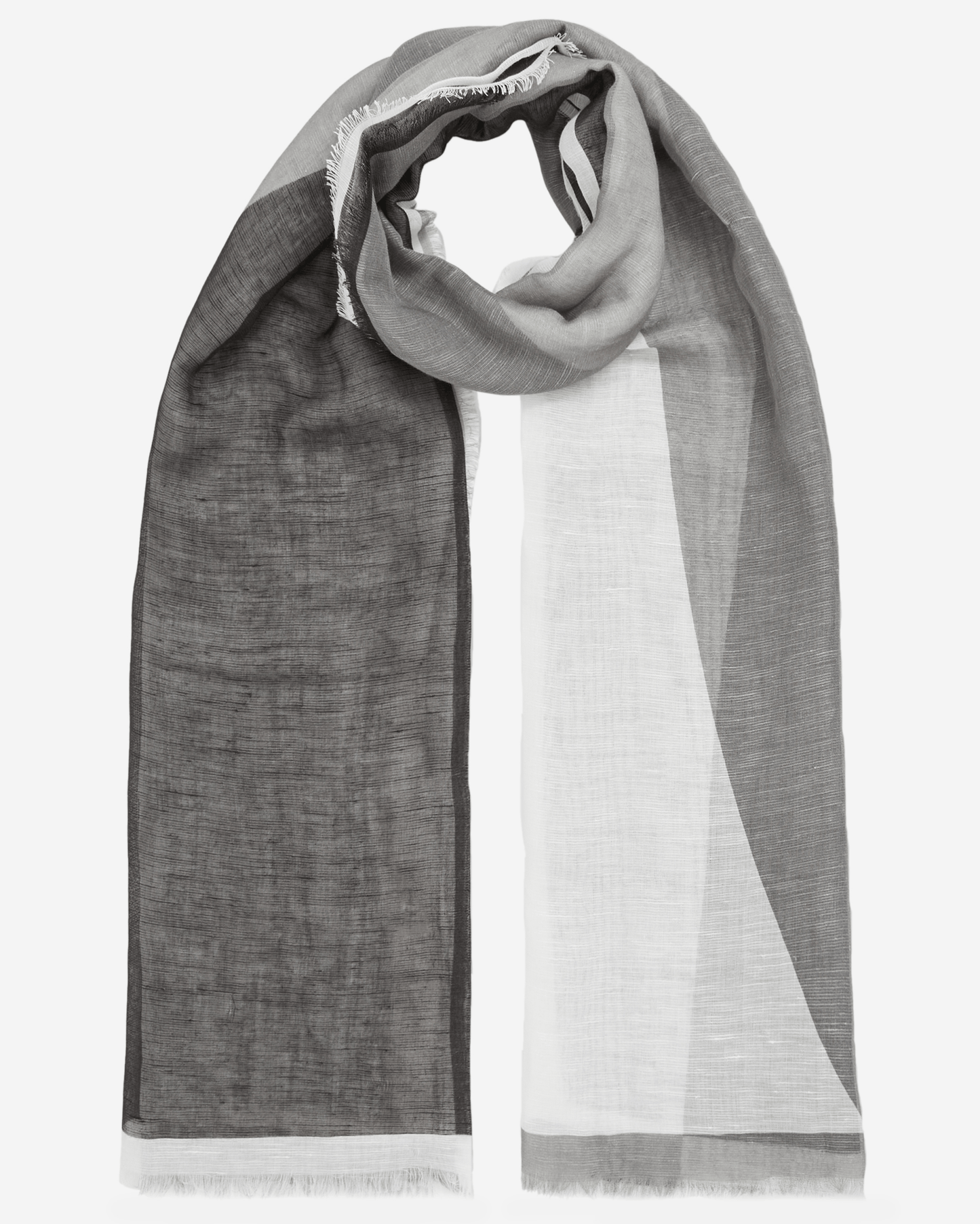 Reiss Linen Printed Scarf
