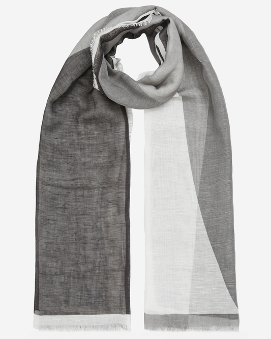 Reiss Linen Printed Scarf