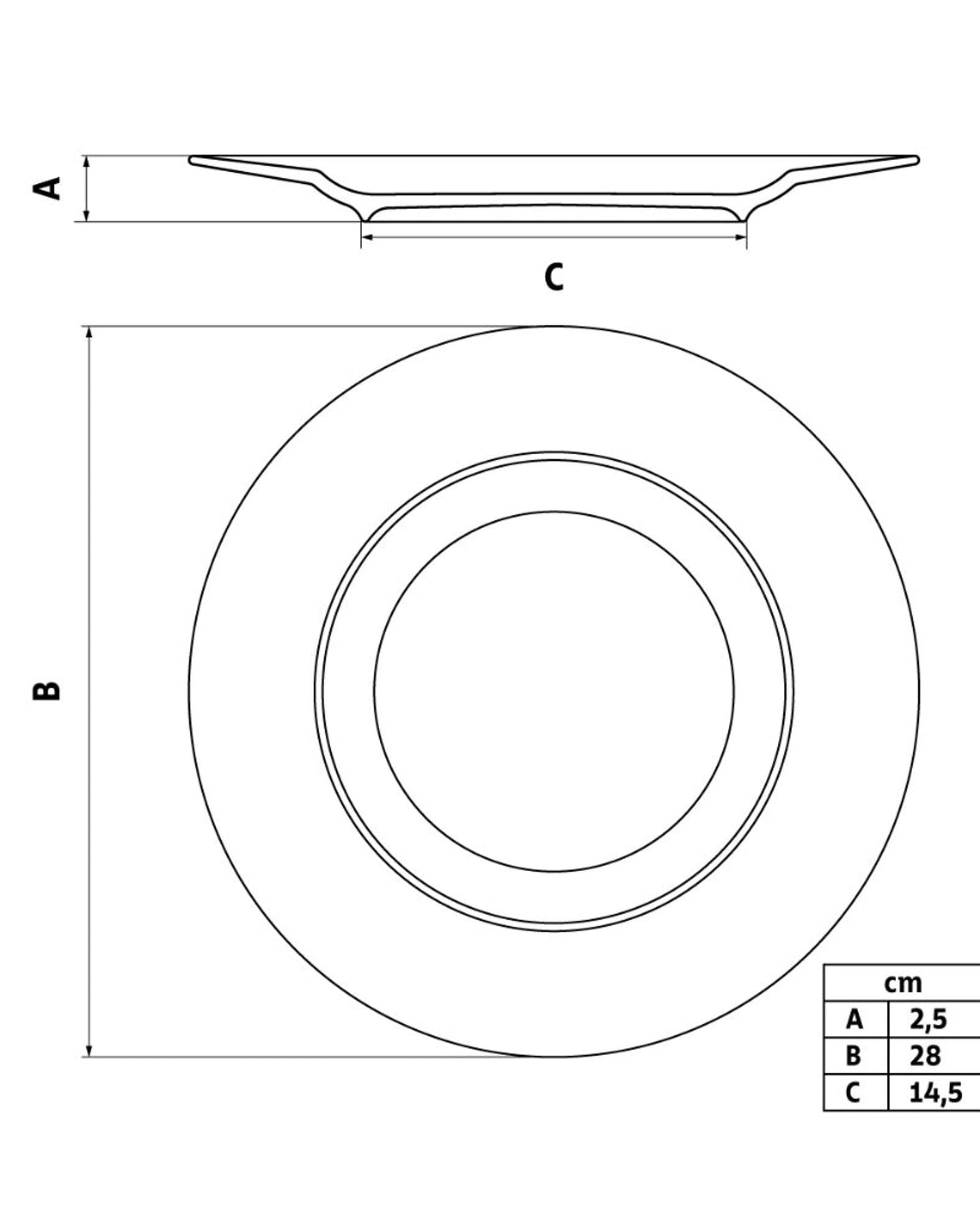 Tramontina Dinner Plate 28cm