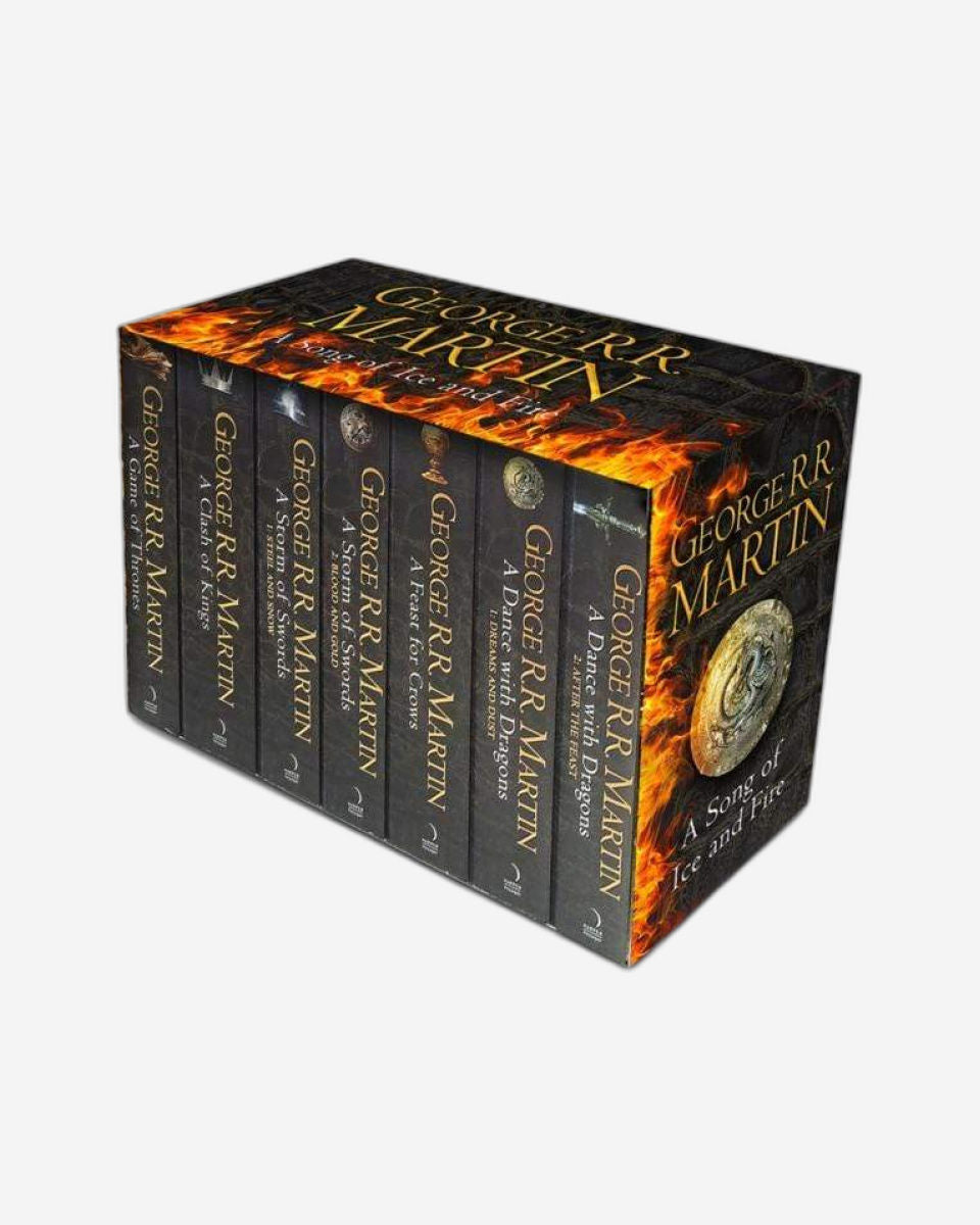 GAME OF THRONES: THE STORY CONTINUES: THE COMPLETE BOX SET OF ALL 7 BOOKS - GEORGE R.R MARTIN