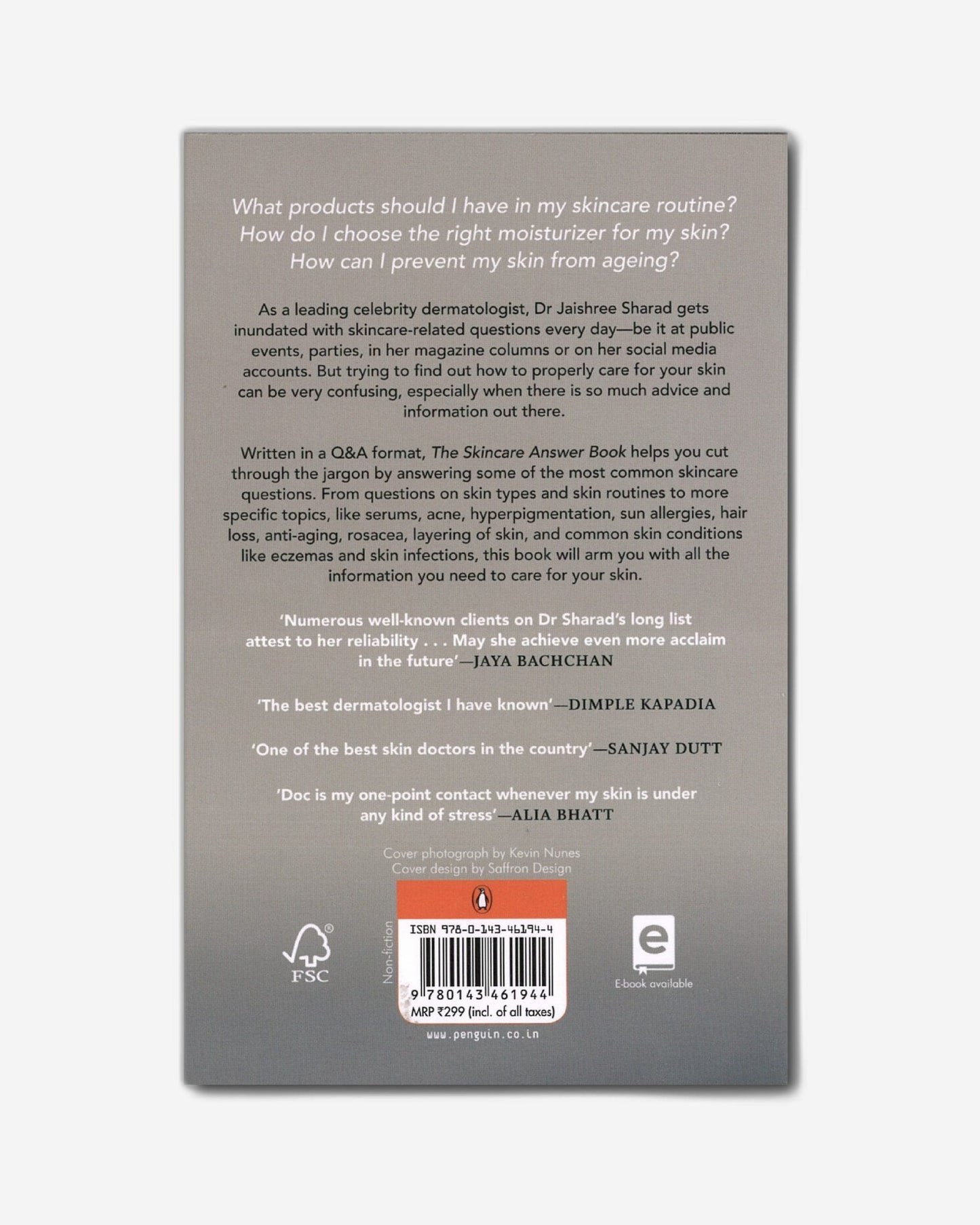 The Skincare Answer Book : Answers to the Most Frequently Asked Skincare Questions
