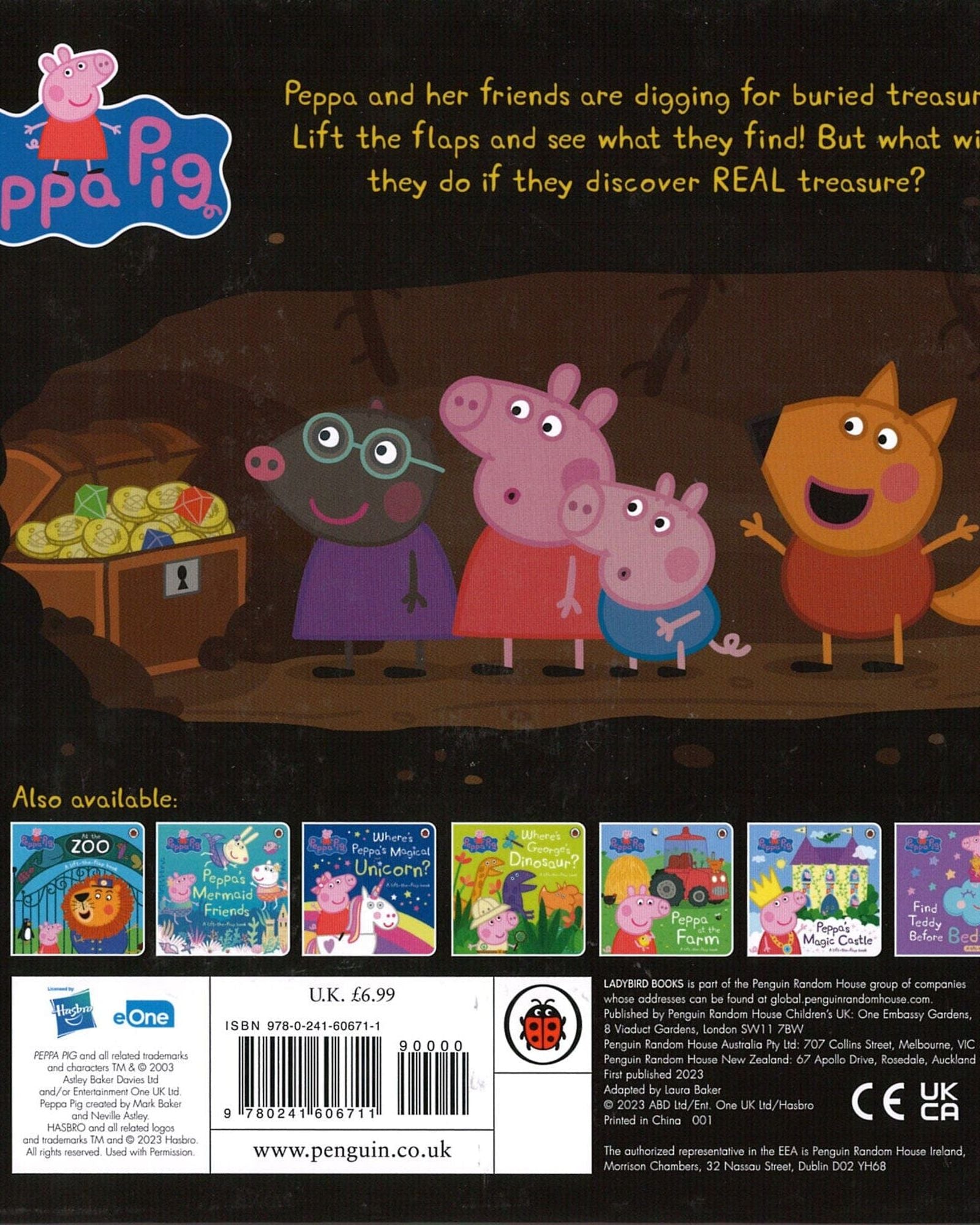 Peppa Pig: Peppa's Buried Treasure: A lift-the-flap book