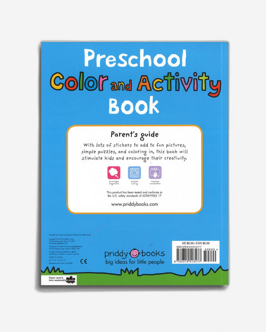 Preschool Color & Activity Book: With Pictures to Color, Puzzle Fun, and More! 