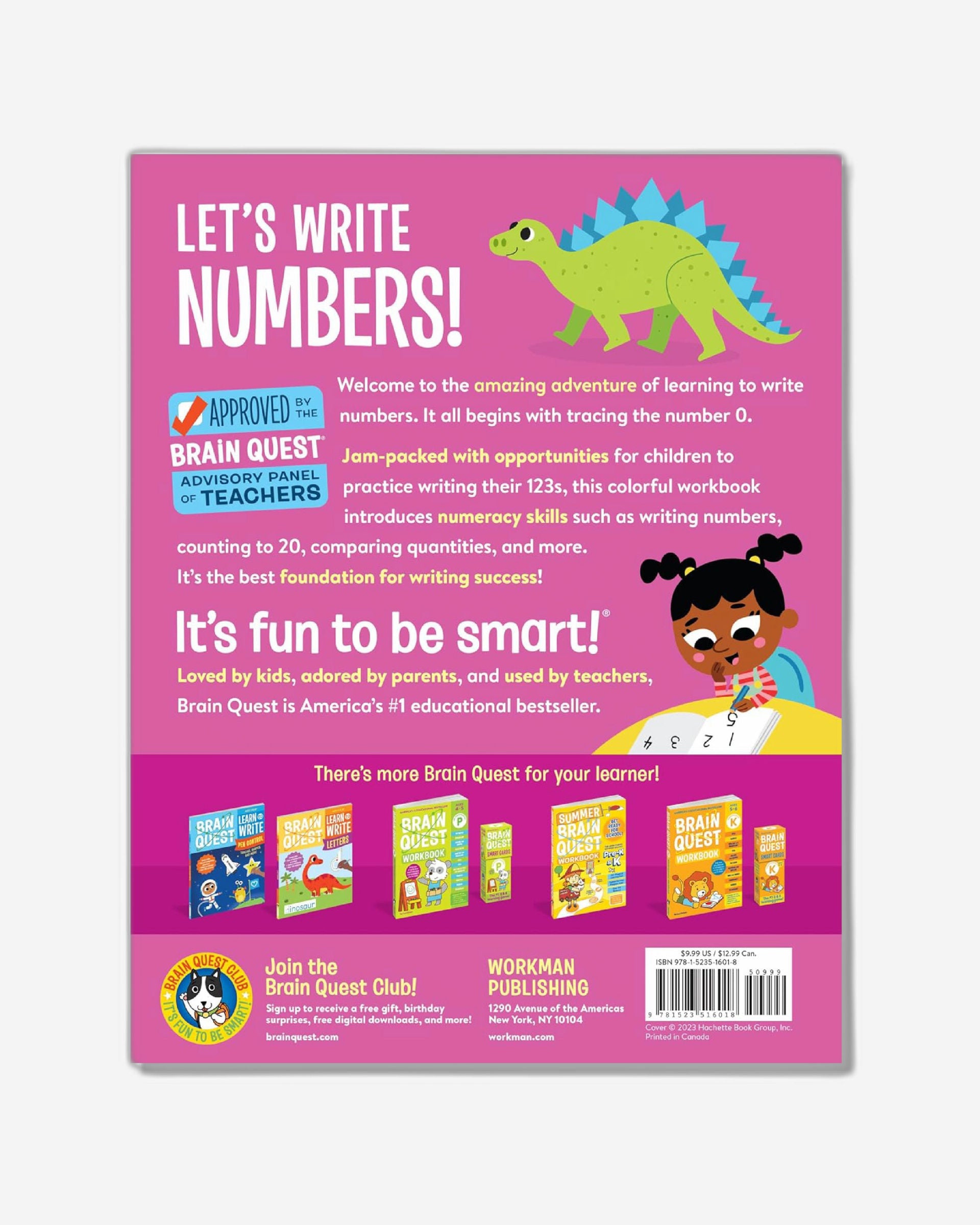 Brain Quest Learn to Write: Numbers