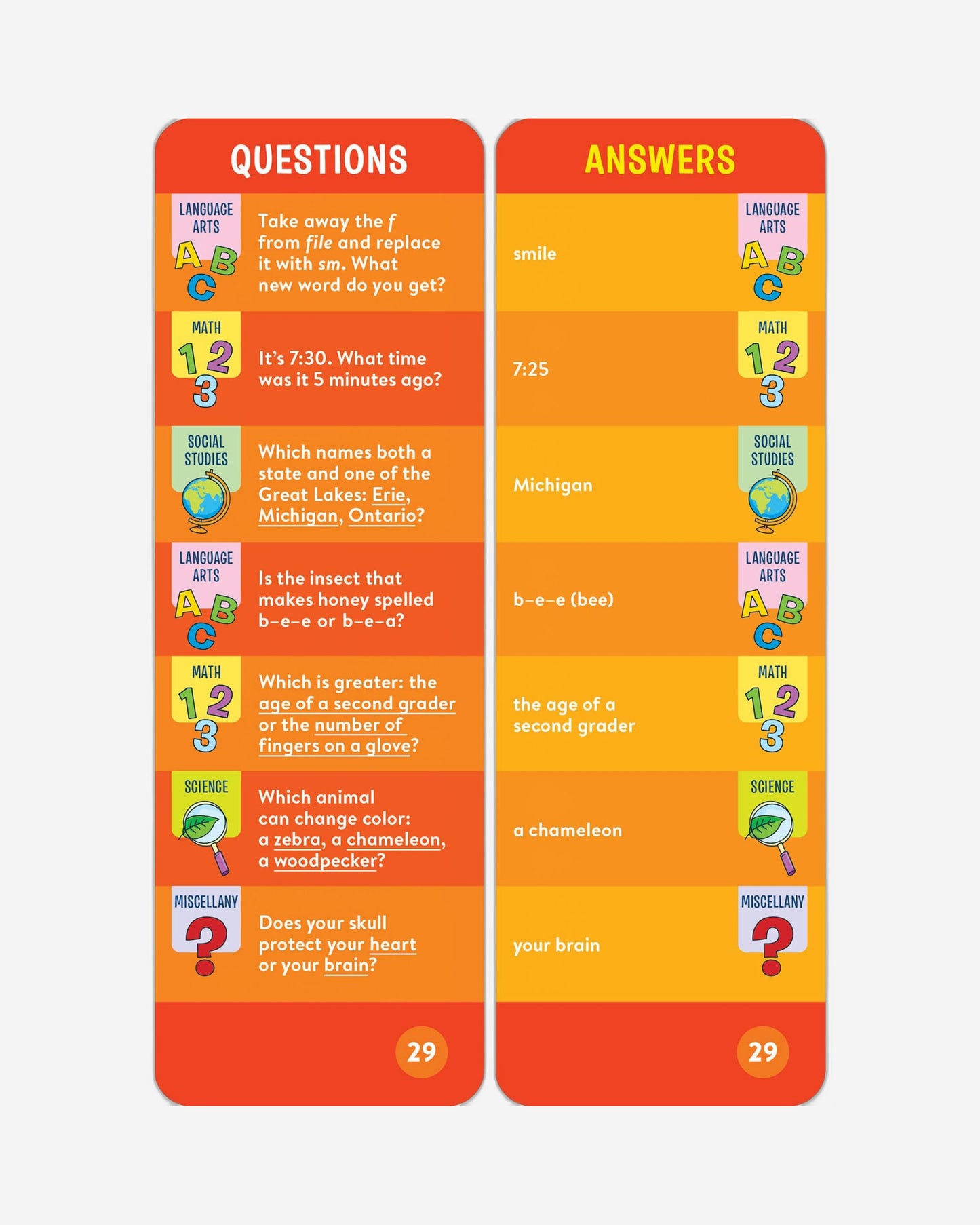 Brain Quest 2nd Grade Smart Cards Revised 5th Edition