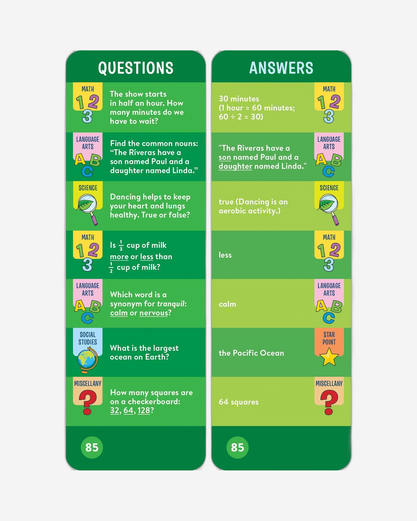 Brain Quest 3rd Grade Smart Cards Revised 5th Edition