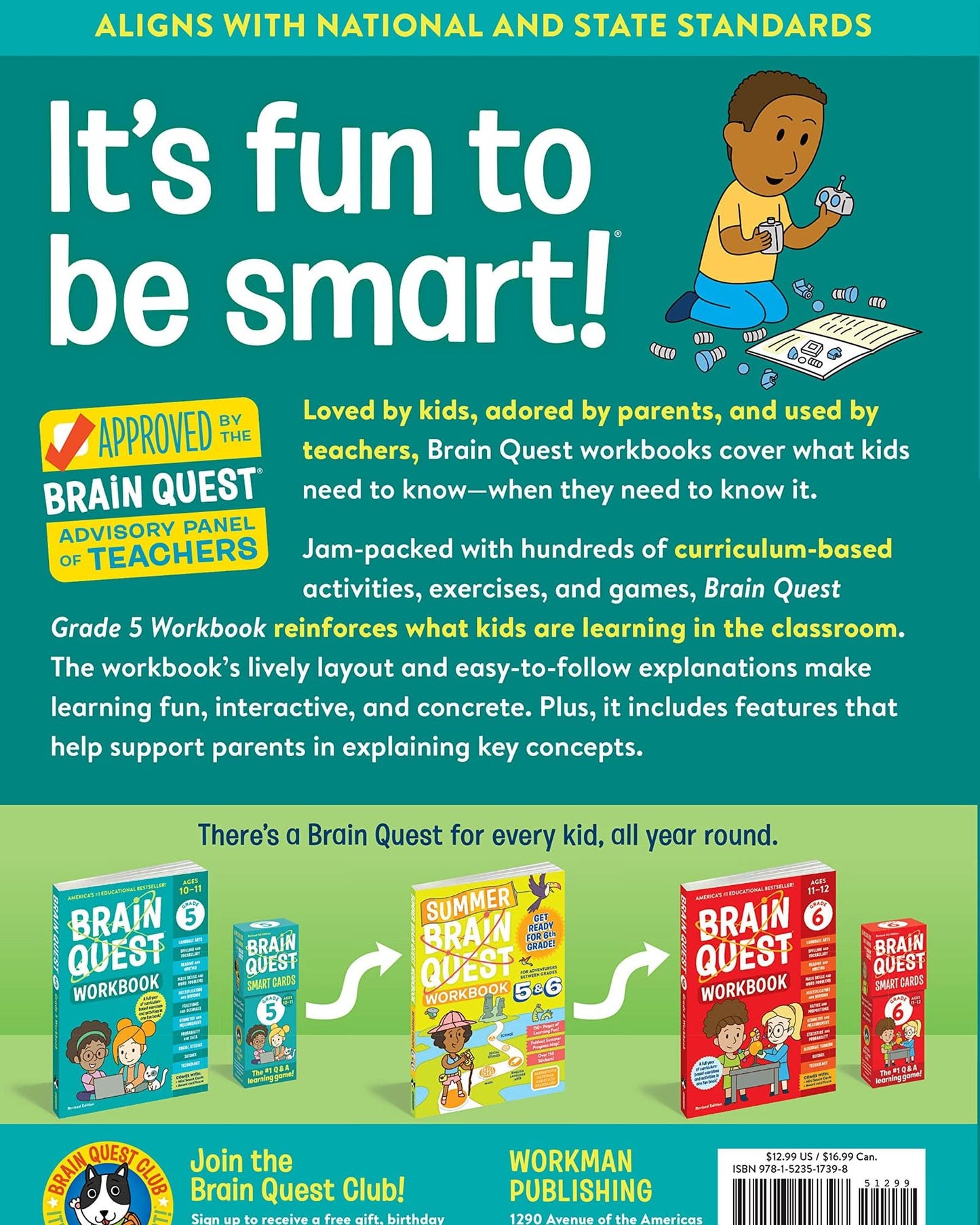 Brain Quest Workbook: 5th Grade (Revised Edition)