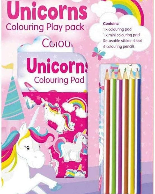 Alligator Books Unicorn Colouring Play Pack