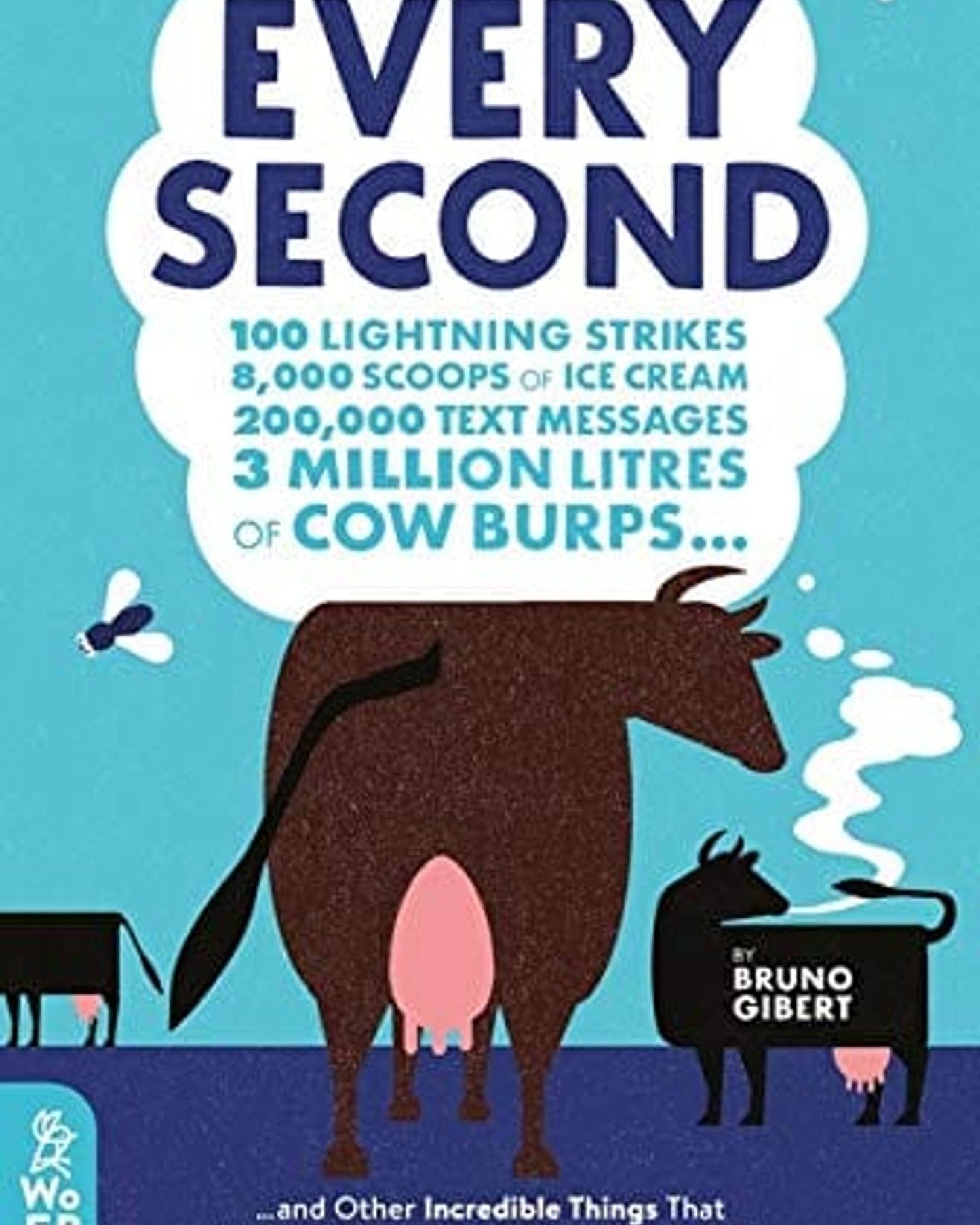 EVERY SECOND : 100 LIGHTNING STRIKES, 8,000 SCOOPS OF ICE CREAM, 200,000 TEXT MESSAGES, 3 MILLION LITRES OF COW BURPS ... AND OTHER INCREDIBLE THINGS THAT HAPPEN EACH SECOND AROUND THE WORLD