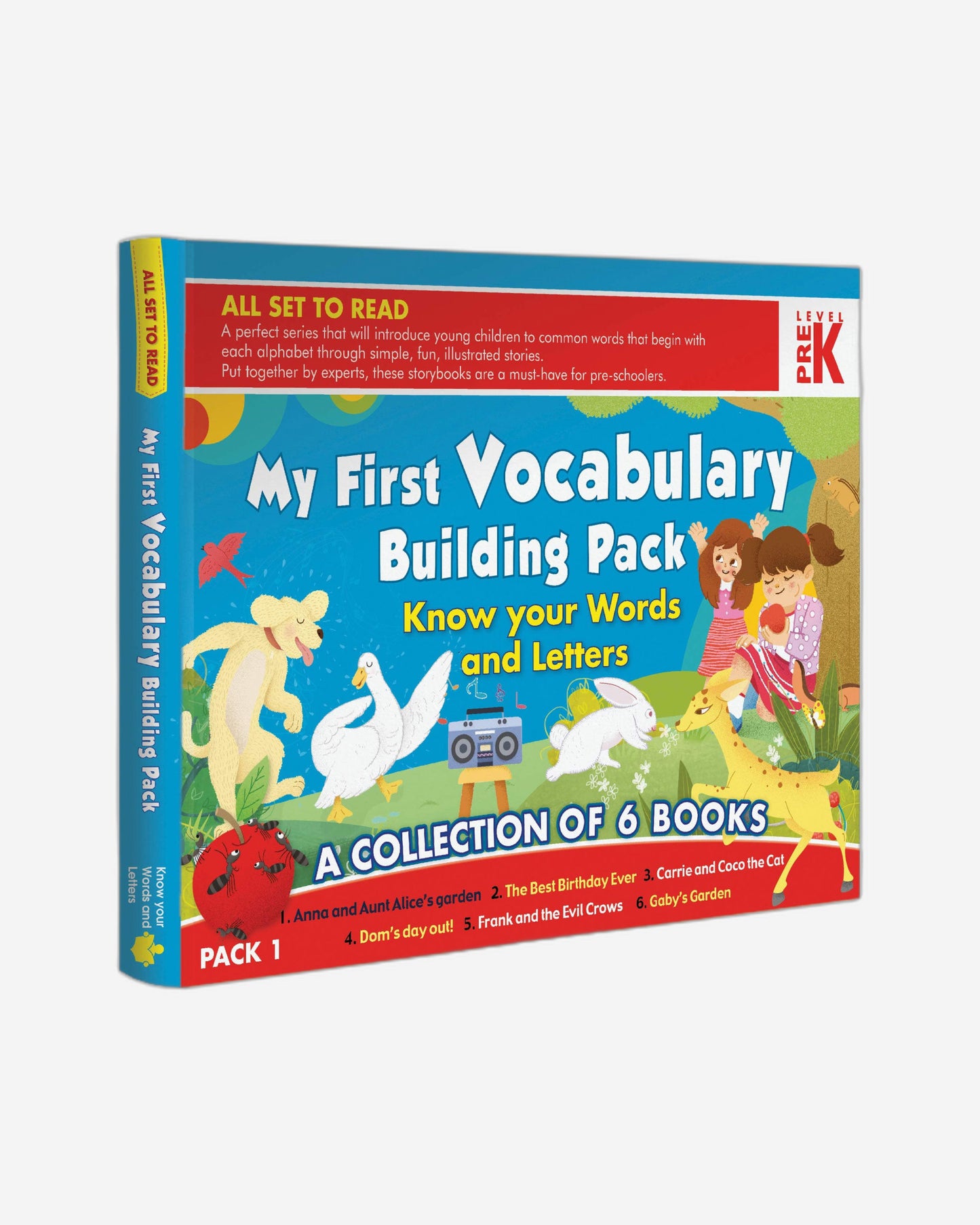 All Set To Read My First Vocabulary Building pack, PreK- Know Your Words and Letters Pack 1