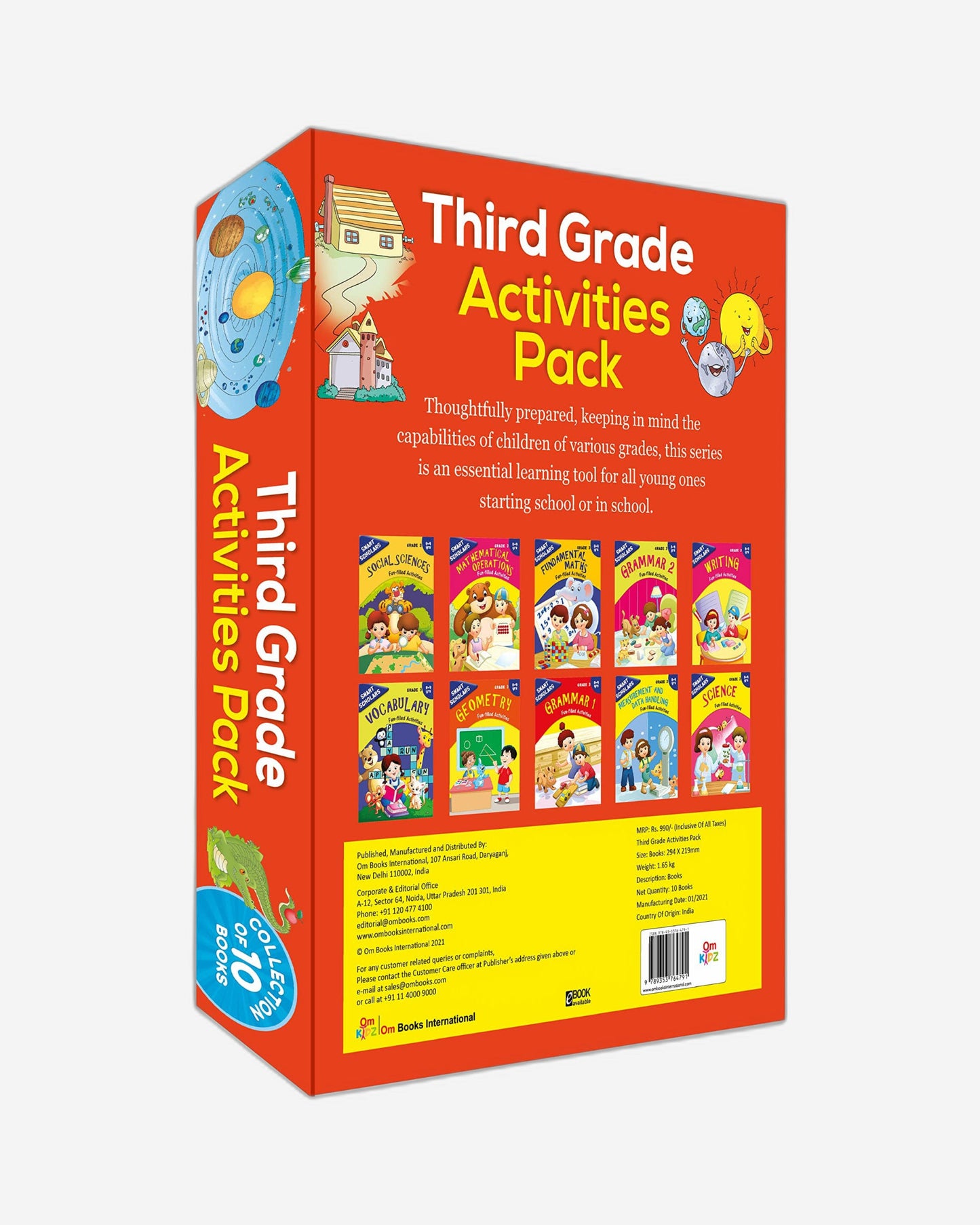 Third Grade Activities Pack: Collection of 10 books: Smart Scholars