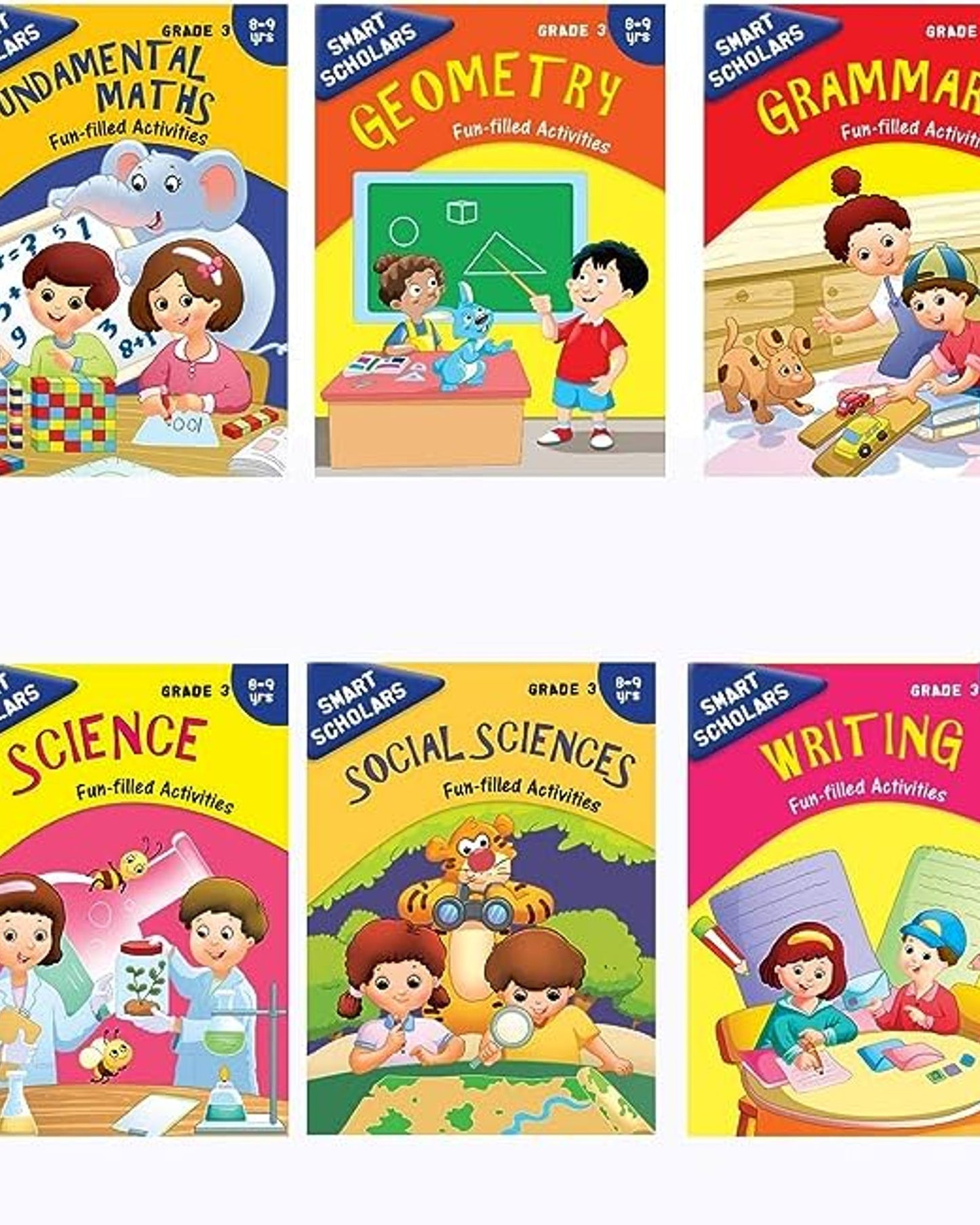 Third Grade Activities Pack: Collection of 10 books: Smart Scholars