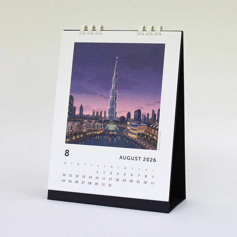 Dubai Desk Calendar 2026