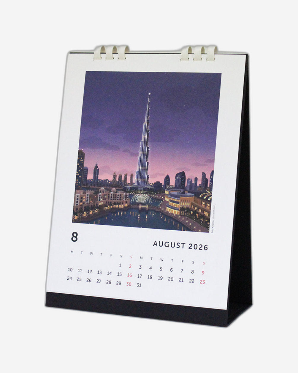 Dubai Desk Calendar 2026