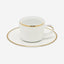 Dankotuwa Coffee Cup & Saucer Set 6+6 3Mm Gold