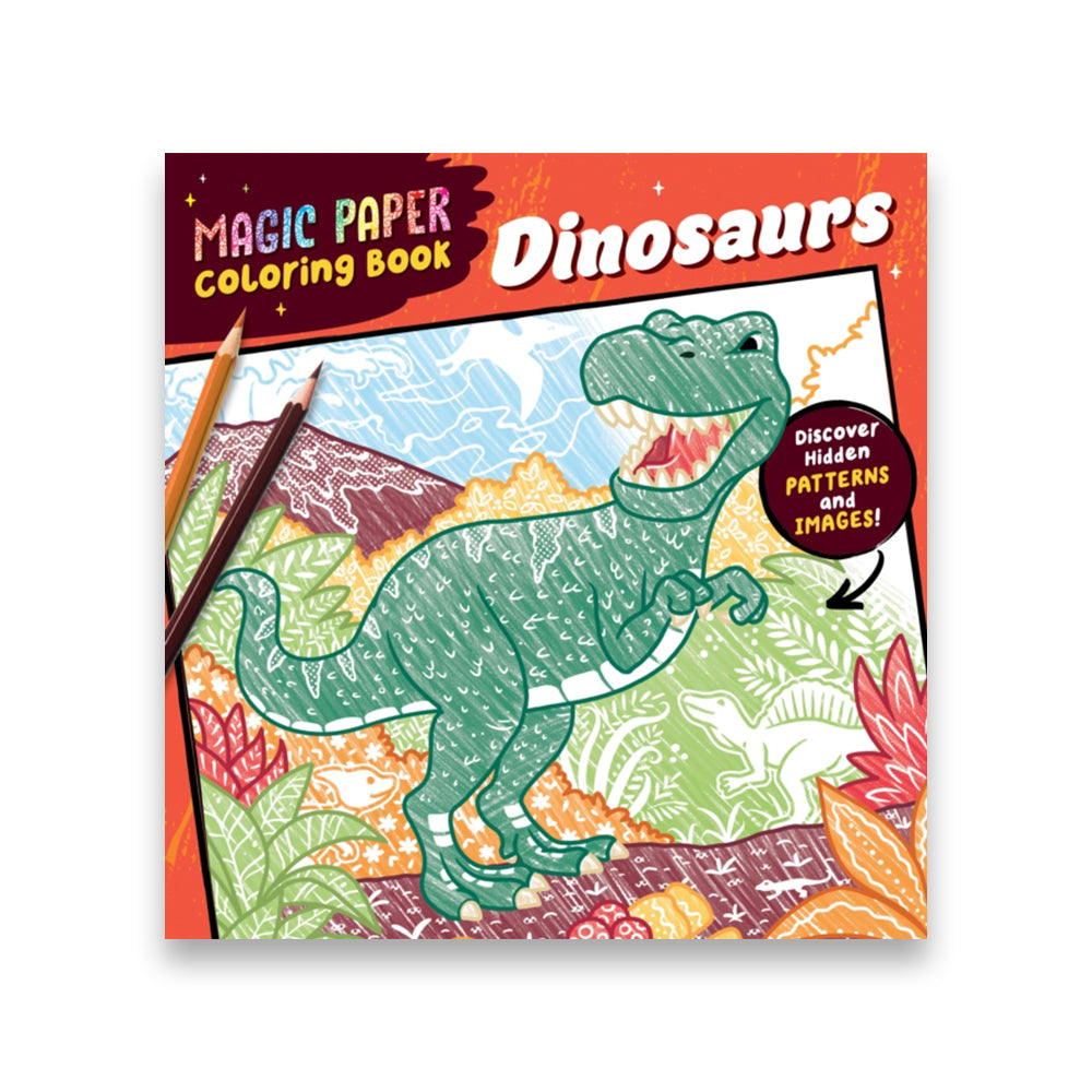 Magic Paper Coloring Book Dinosaurs